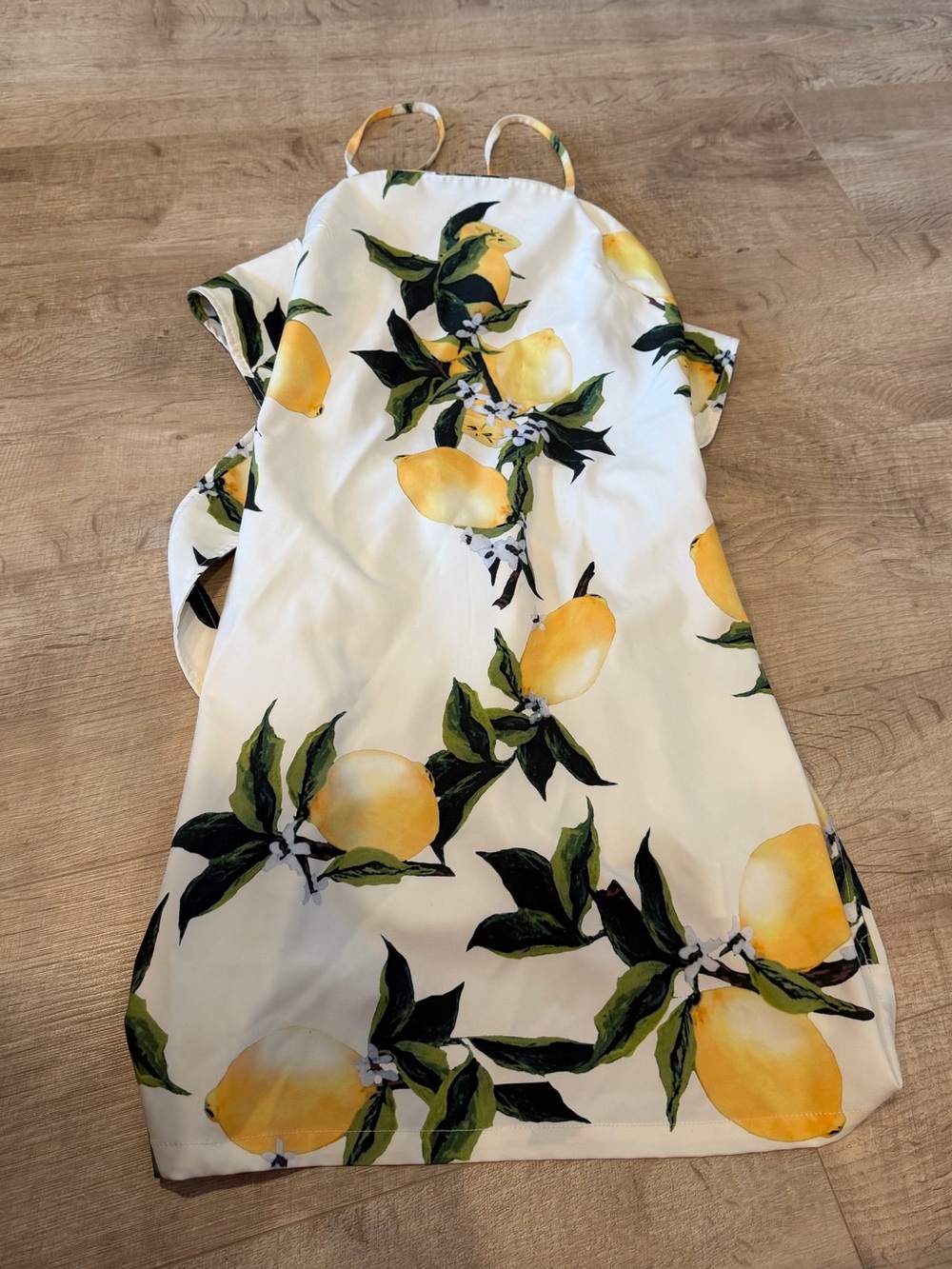 Yellow Lemon-Print Sundress